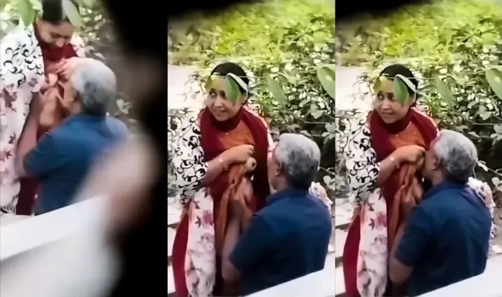 Old Man Sucking Aunty Boobs Hidden Recording
